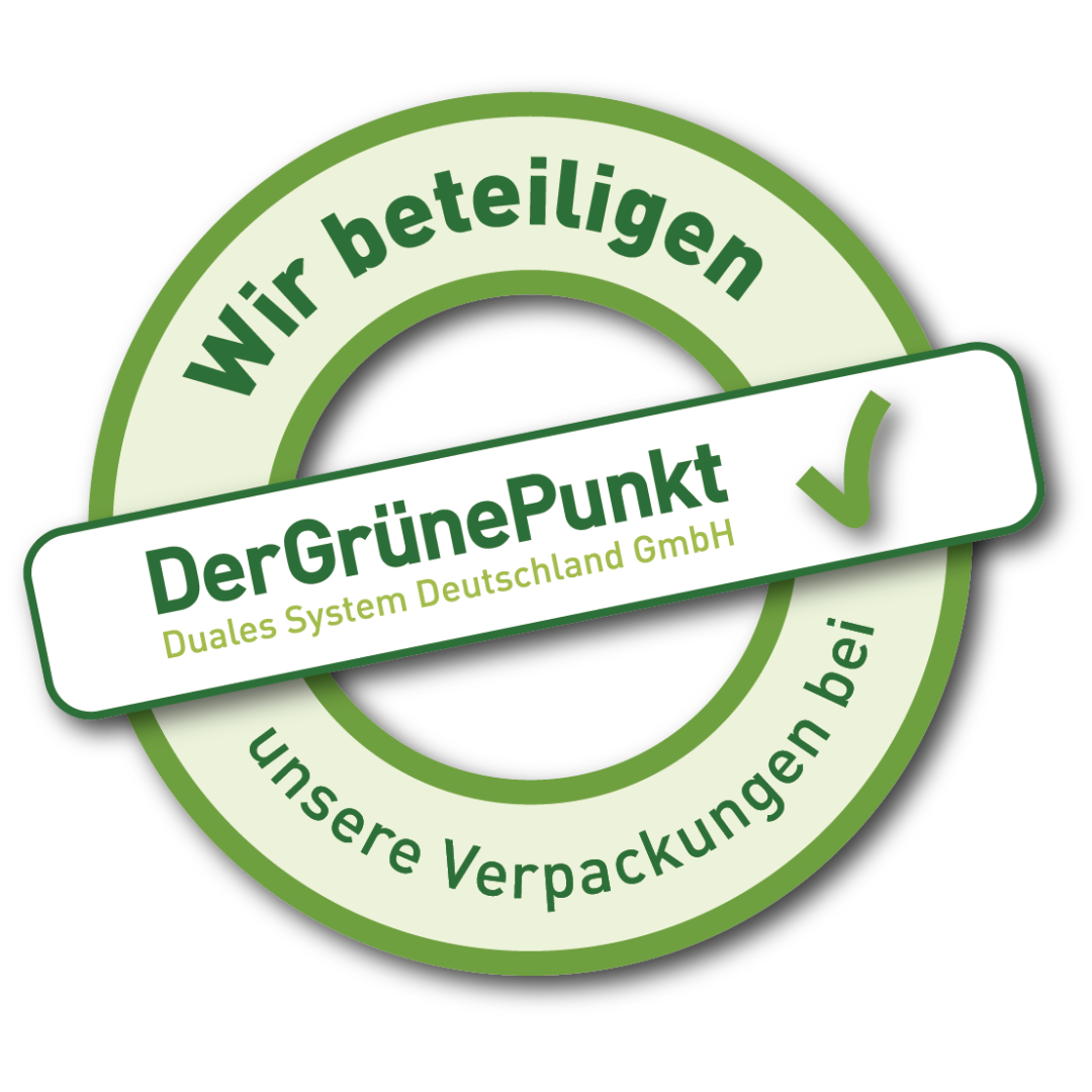 Der grüne Punkt Deutschland. Wir beteiligen unsere Verkaufsverpackungen.