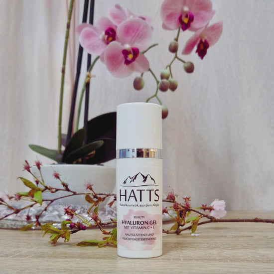 HATTS Hyaluron Gel mit Vitamin C + E Naturkosmetik aus dem Allgäu